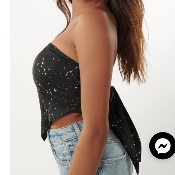 Garage silky bandana cami strapless top - Picture 3 of 4